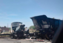 Cañuelas: Choque de camiones e incendio en la Ruta 6