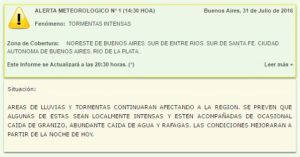 alerta domingo