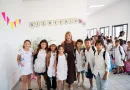 Junto al ministro de Educación, Marisa Fassi inauguró la Escuela Primaria N° 35 en Máximo Paz Oeste.