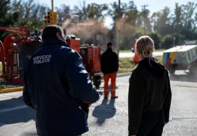 Avanzan las obras de mantenimiento en Vicente Casares y El Taladro.