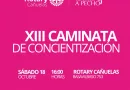 Cañuelas se moviliza por la salud: el Rotary convoca a la XIII caminata “Tomátelo a Pecho”.