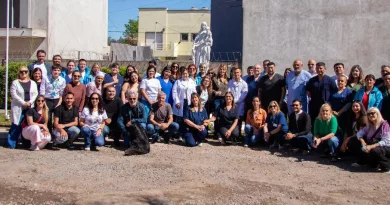 100 años del Hospital Marzetti: se inauguró una imagen de Nuestra Señora del Carmen