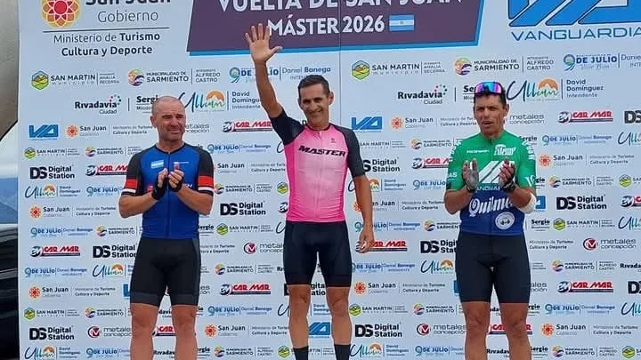 Salmón fue protagonista en la Vuelta a San Juan Máster.