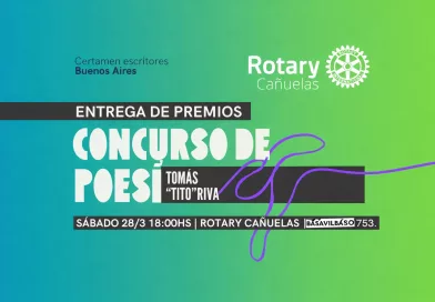 Cañuelas: Rotary realiza la entrega de premios del 1° Concurso Literario “Tomás ‘Tito’ Rivas”.