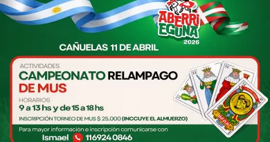 Jornada de festejos por el Aberri Eguna en Cañuelas