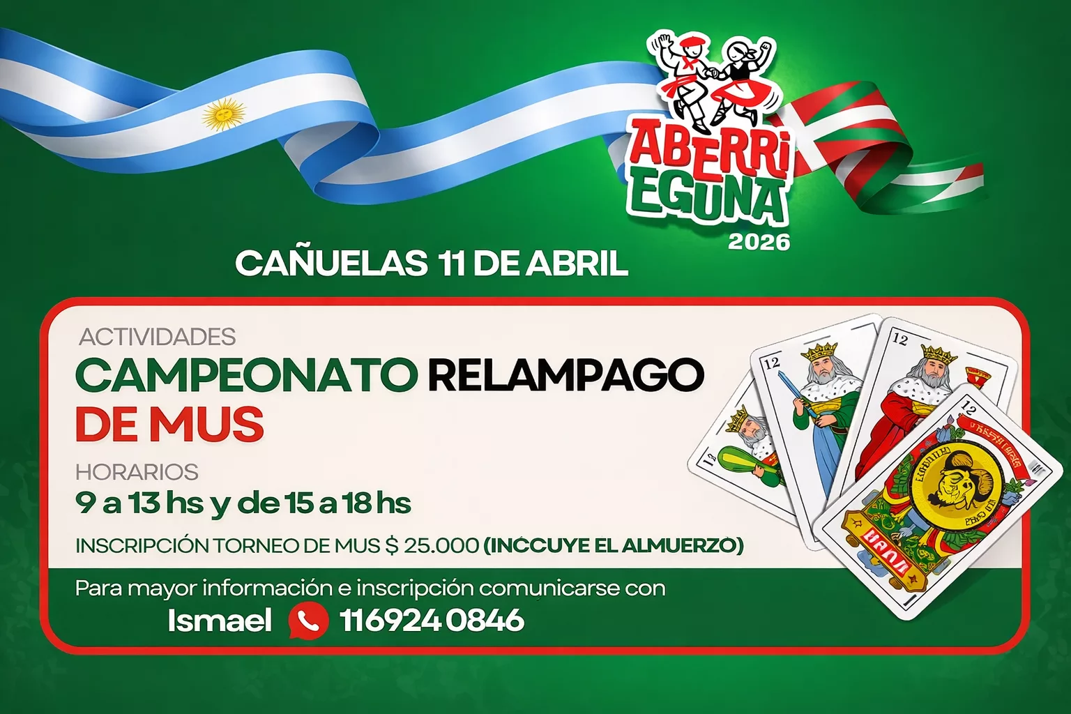 Jornada de festejos por el Aberri Eguna en Cañuelas