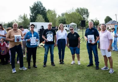 El Taladro homenajeó a los héroes de Malvinas en la plaza 9 de Julio.
