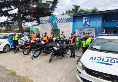 Amplio despliegue de controles en Cañuelas: secuestran motos, labran infracciones y hay detenidos.
