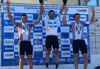 Mariano Salmón, subcampeón argentino en Olavarría.