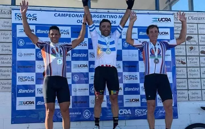 Mariano Salmón, subcampeón argentino en Olavarría.