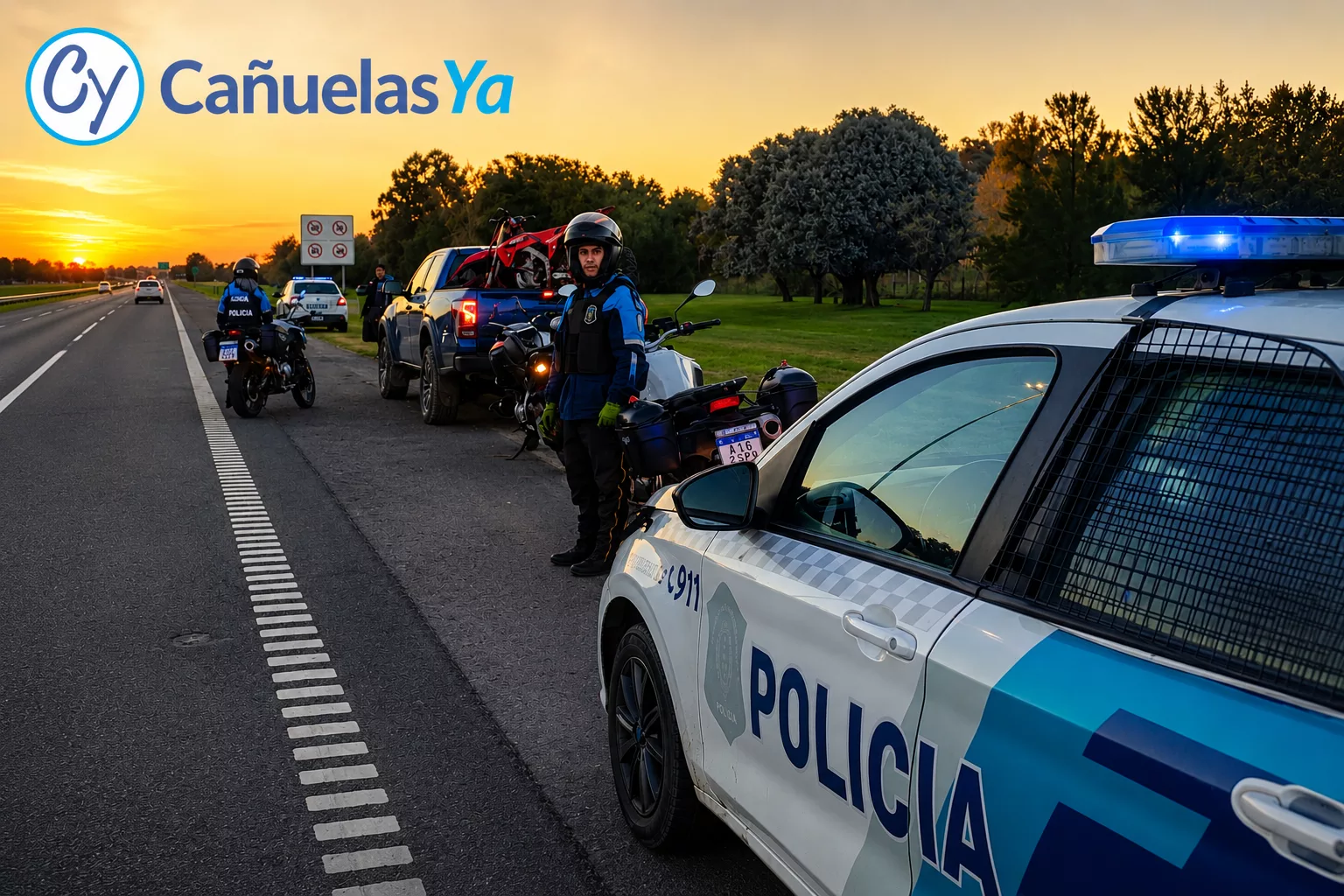 Amplio despliegue de controles y operativos de seguridad en distintos puntos de Cañuelas.
