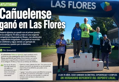 Roberto Iglesias volvió a destacarse y ganó en Las Flores a los 70 años.