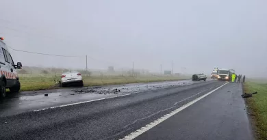 Accidente fatal en la ruta 205 en medio de una densa niebla. Accidente fatal en la ruta 205 en medio de una densa niebla.