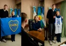 Orgullo cañuelense: Marisa Fassi recibió a Agustín “Pipi” Barreiro, campeón de América con Boca.