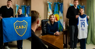 Orgullo cañuelense: Marisa Fassi recibió a Agustín “Pipi” Barreiro, campeón de América con Boca.