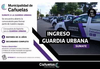 Cañuelas abrió una nueva convocatoria para ingresar a la Guardia Urbana.