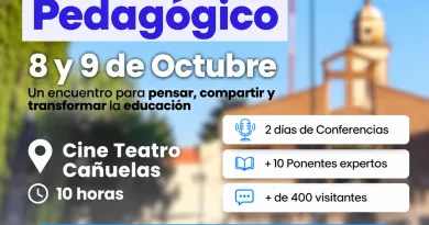 Cañuelas será sede del Primer Congreso Pedagógico los días 8 y 9 de octubre. Cañuelas será sede del Primer Congreso Pedagógico los días 8 y 9 de octubre.